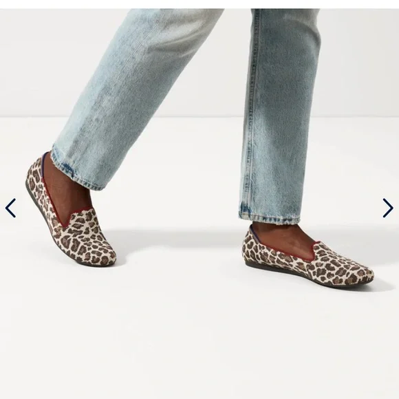 Rothy’s Animal Print Mocha Spot Loafers in Leopard in size W6.5 - Picture 3 of 8
